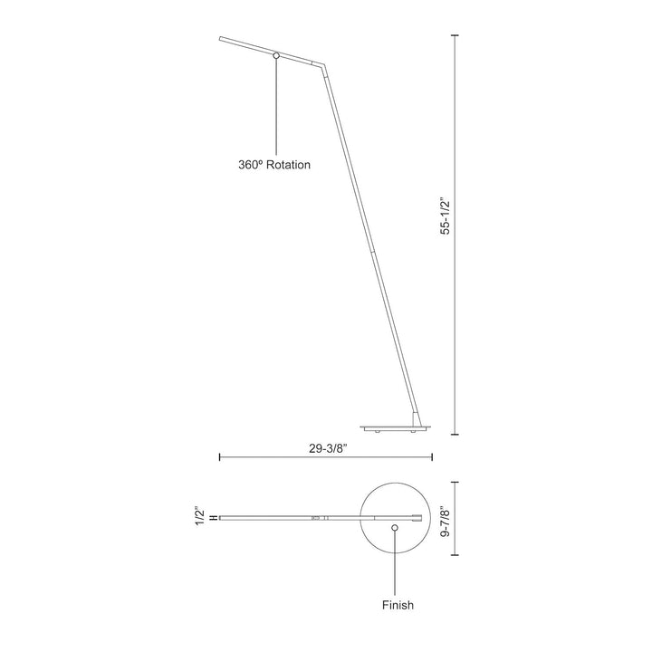 Miter 58-in Floor Lamp