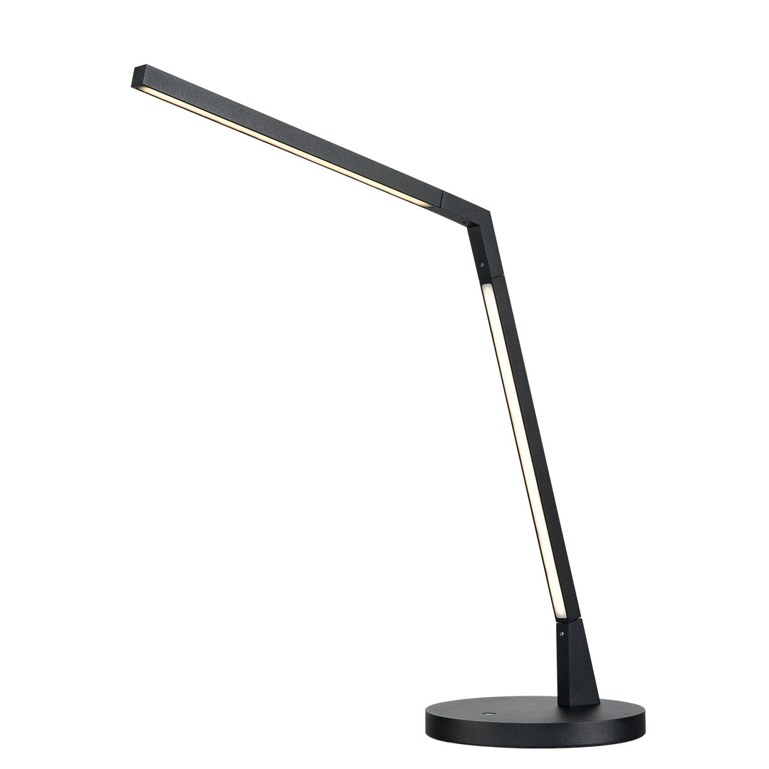 Miter 17-in Black LED Table Lamp