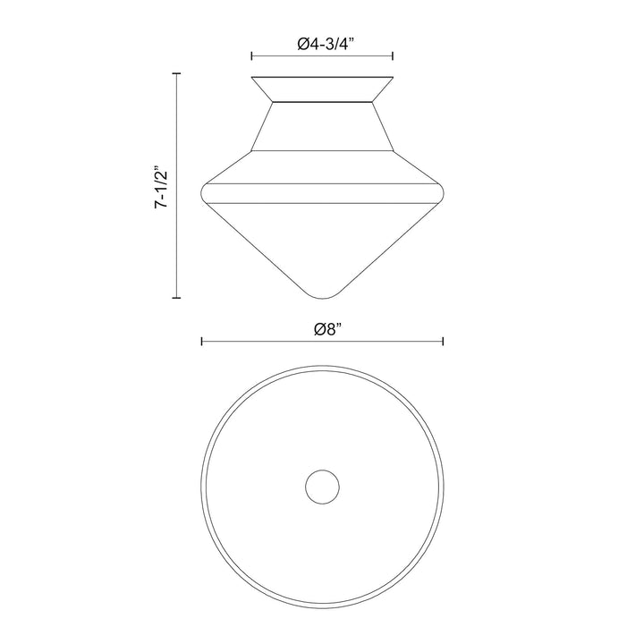 Nora 8-in Brushed Nickel/Opal Matte Glass 1 Light Flush Mount