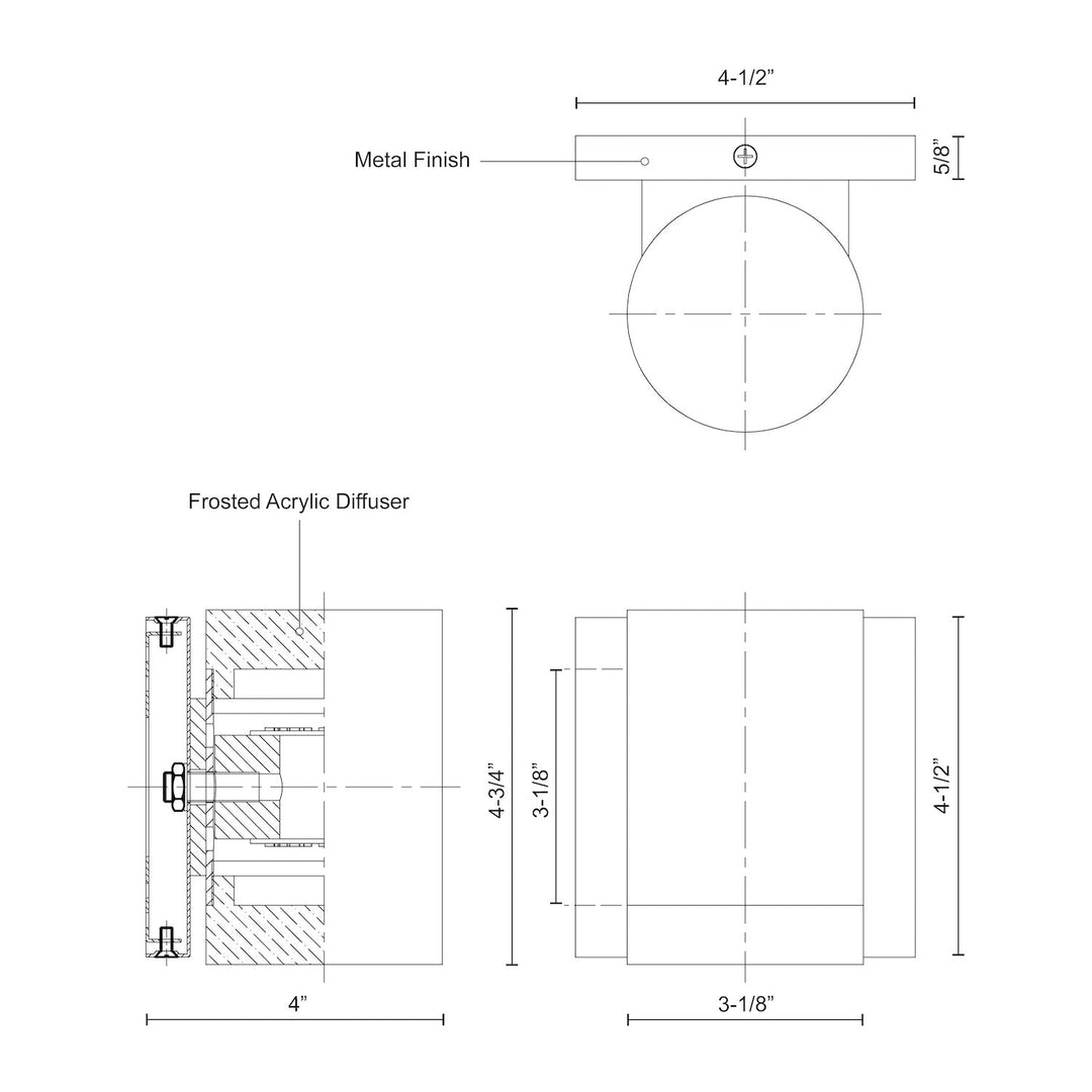 Norfolk 5-in Wall Sconce