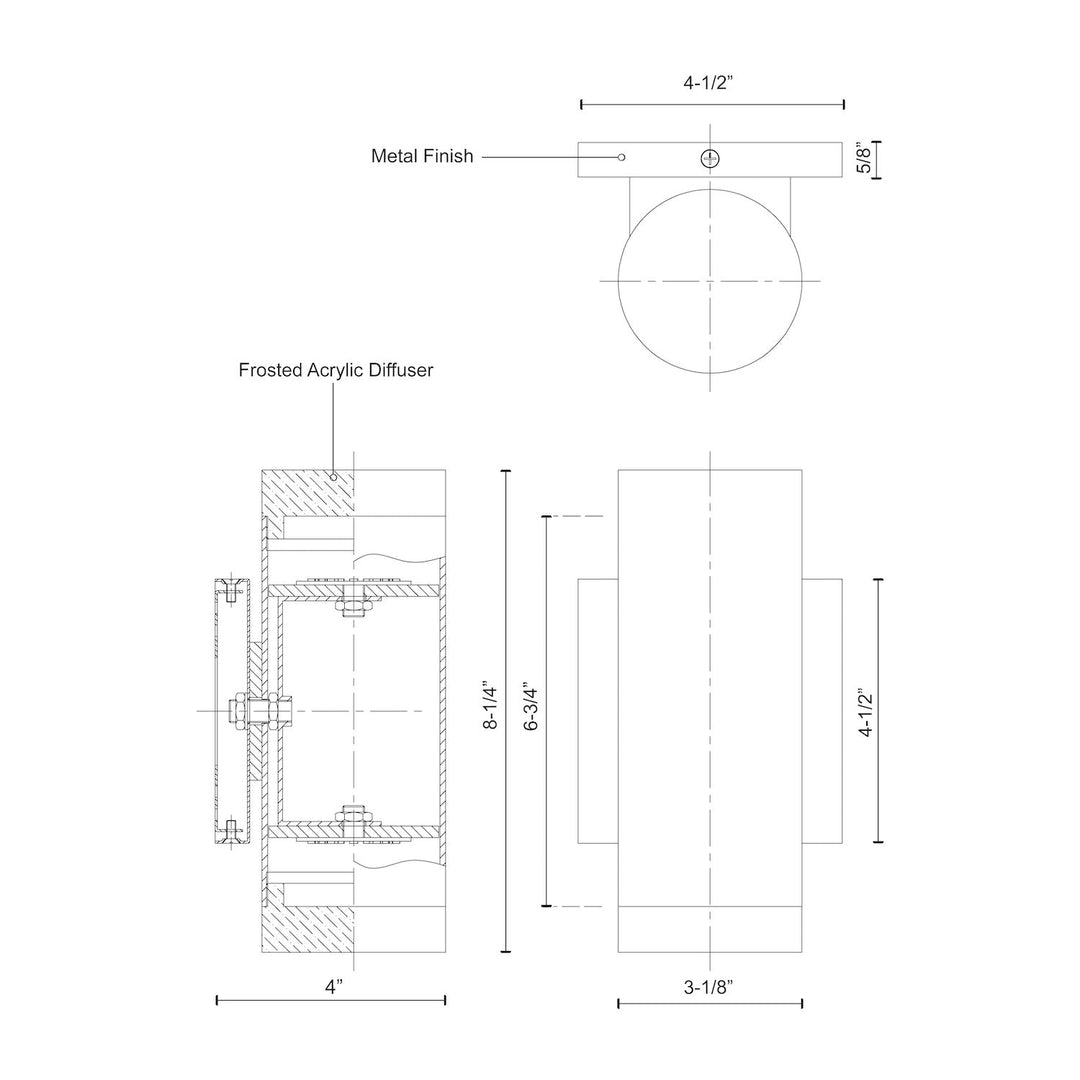 Norfolk 8-in Wall Sconce