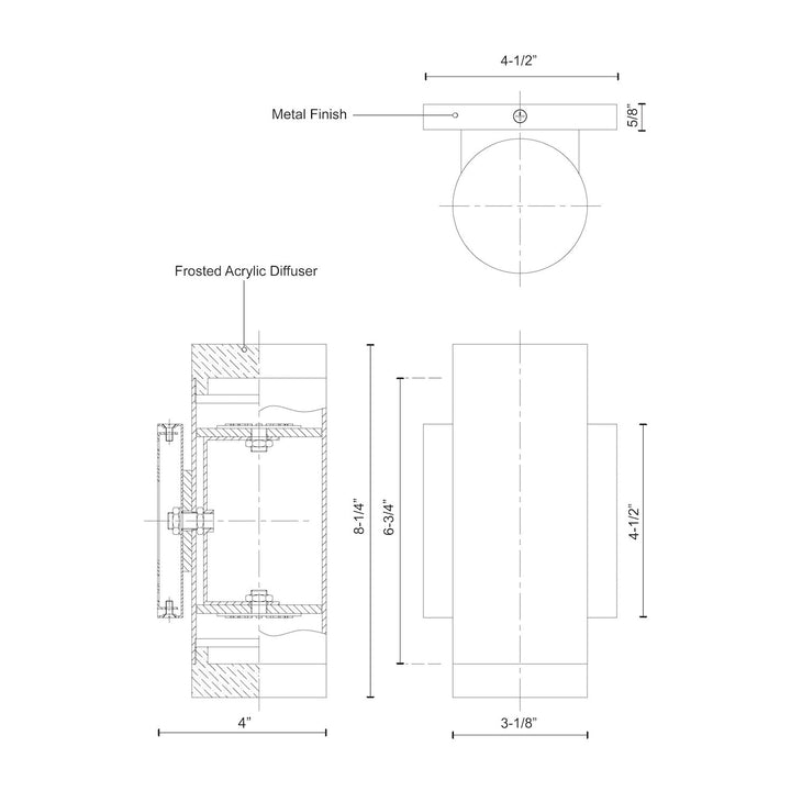 Norfolk 8-in Wall Sconce