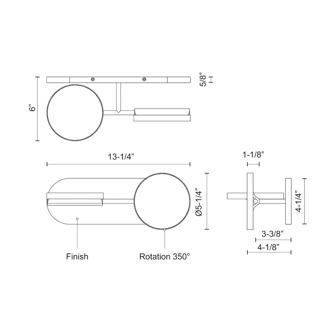 Novel 13-in Vanity Light