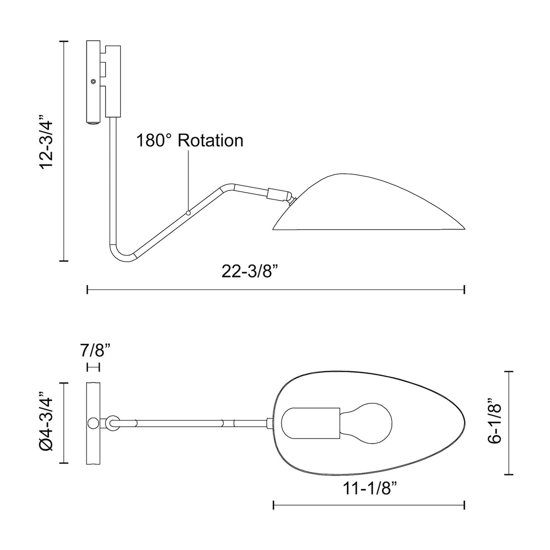 Oscar 6-in Wall/Vanity Light