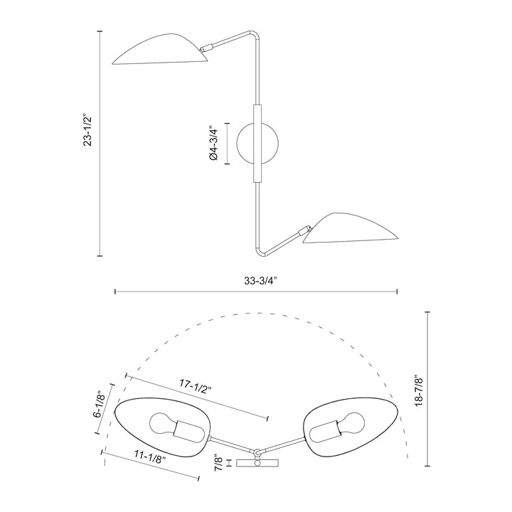 Oscar 6-in Wall/Vanity Light