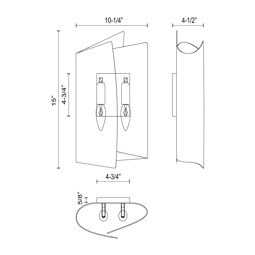 Parducci 15-in Wall/Vanity Light