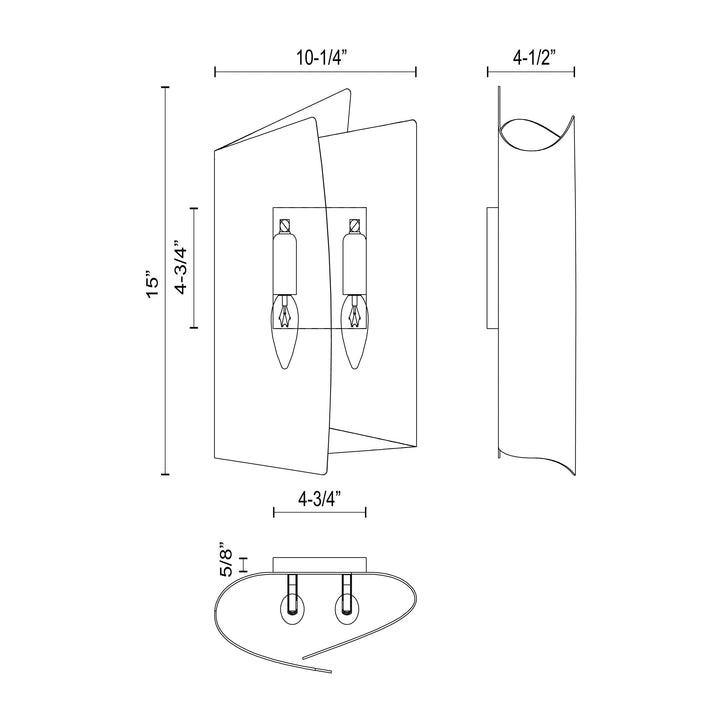 Parducci 15-in Wall/Vanity Light