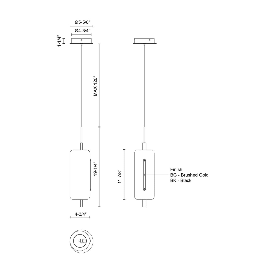 Hilo 5-in Pendant