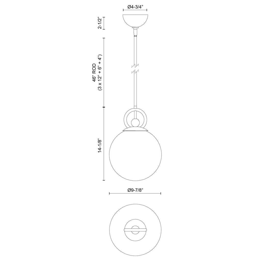 Fiore 10-in Pendant