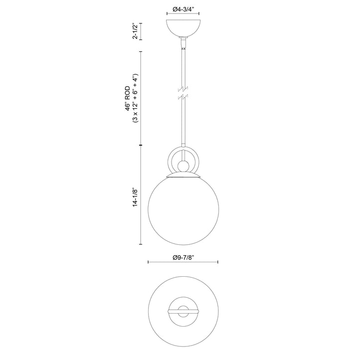 Fiore 10-in Pendant