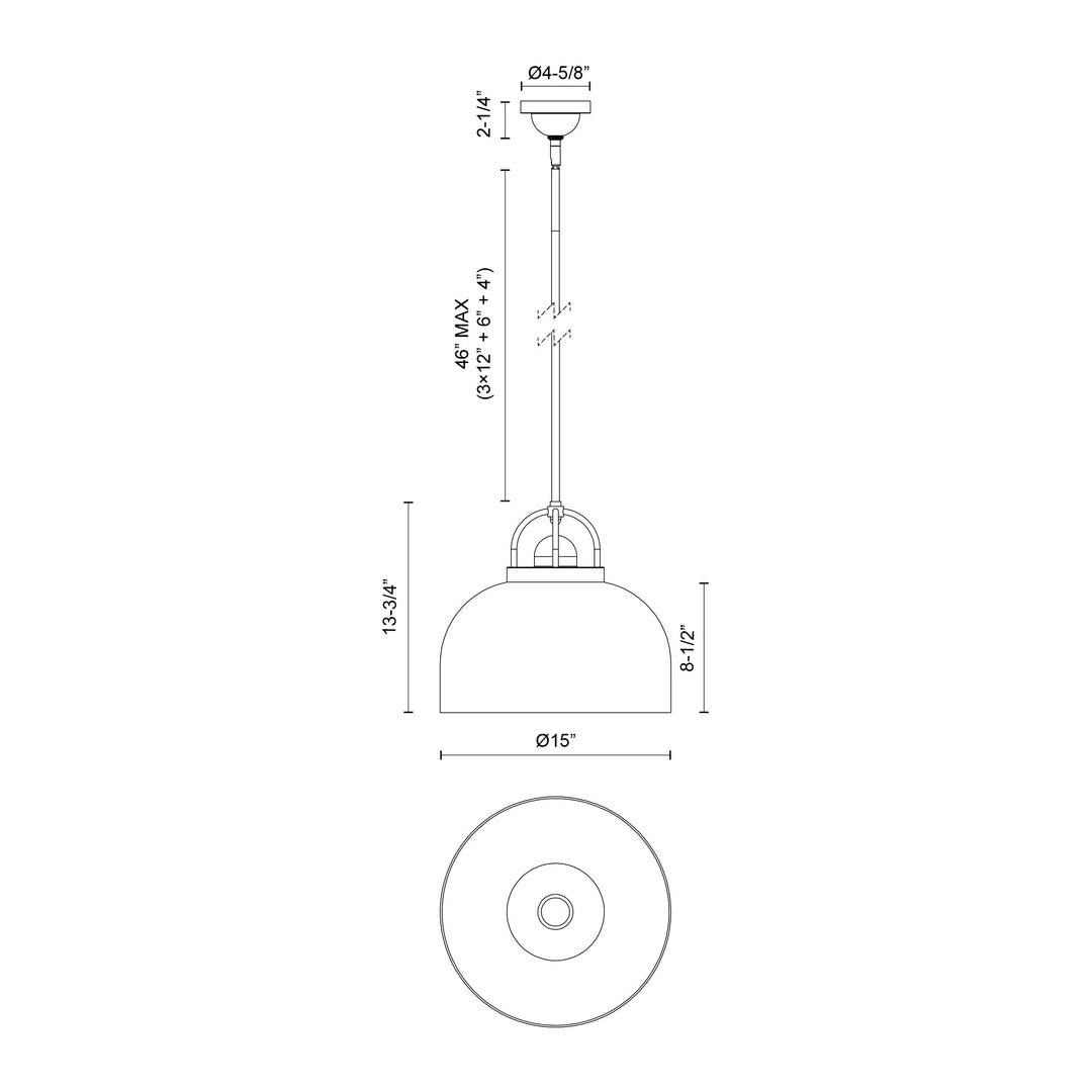 Lancaster 15-in Pendant