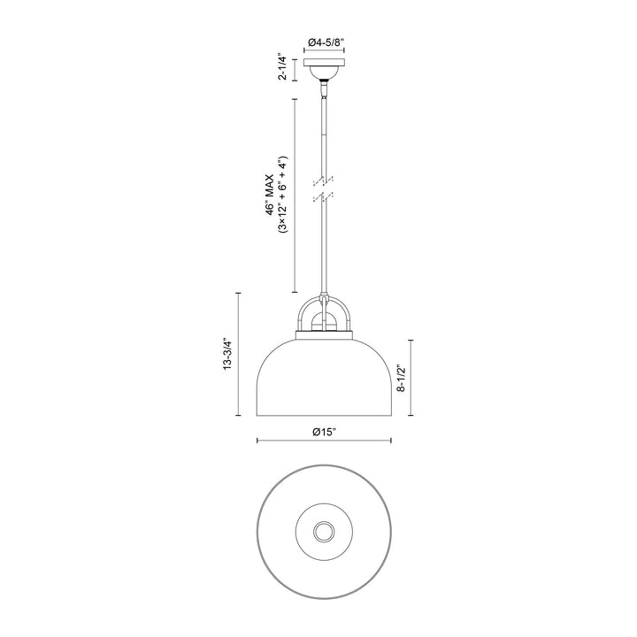 Lancaster 15-in Pendant