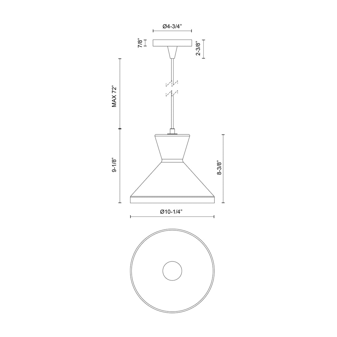 Betty 10-in Pendant