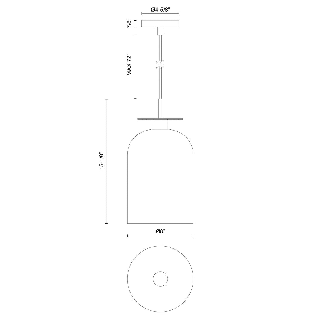 Sylvia 8-in Pendant