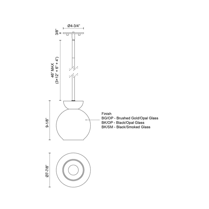 Arcadia 8-in Pendant