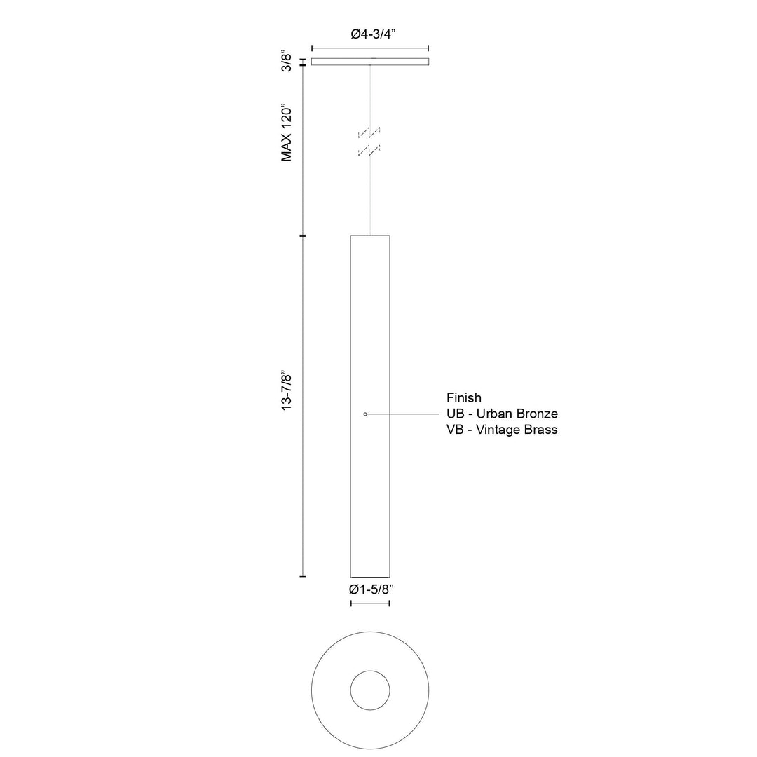 Mason 14-in Pendant