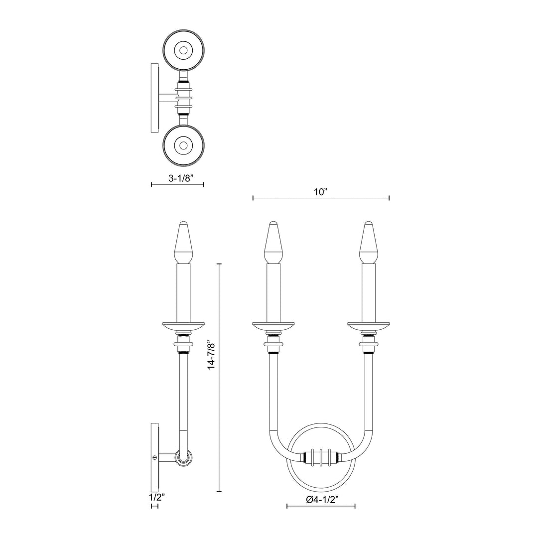 Peabody 10-in Wall/Vanity Light