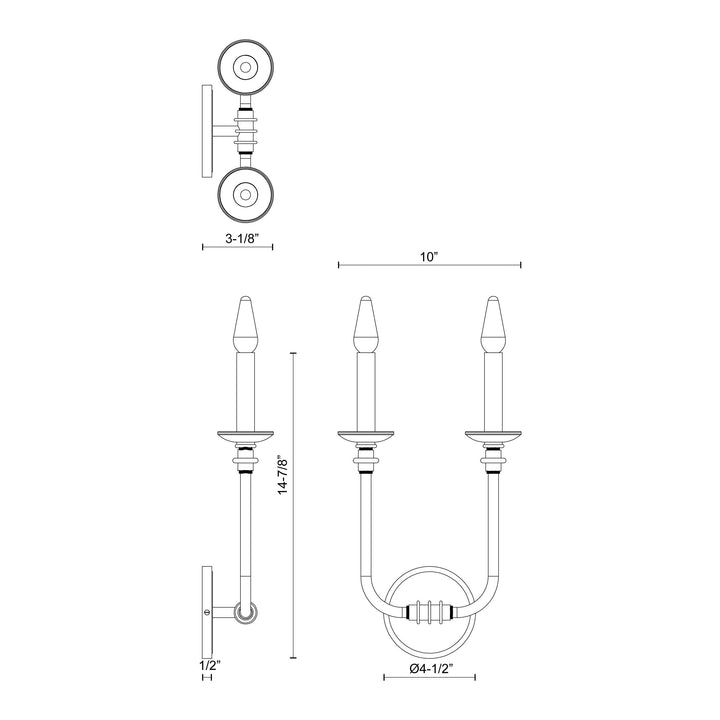 Peabody 10-in Wall/Vanity Light