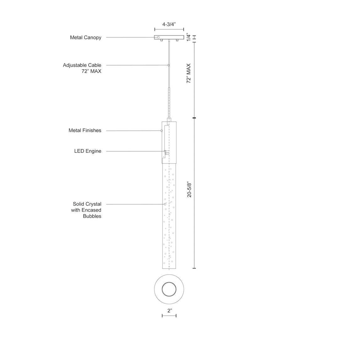 Pendula 21-in Pendant