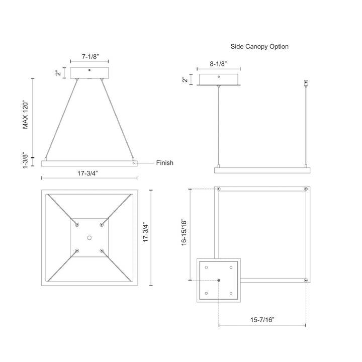 Piazza 18-in Pendant