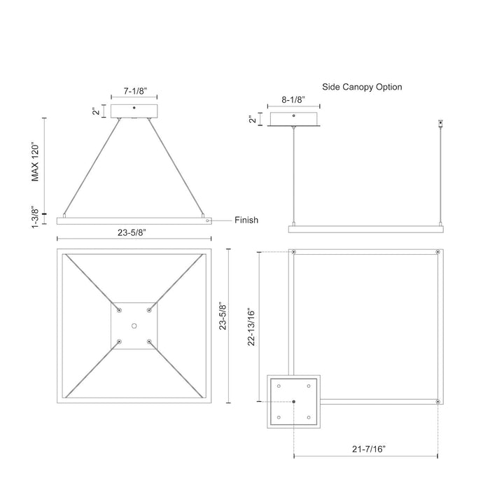 Piazza 24-in Pendant