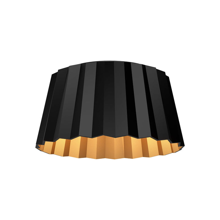 Plisse 14-in Flush Mount