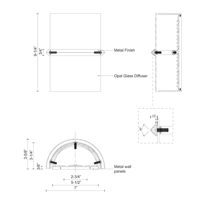 Pondi 9-in Wall Sconce