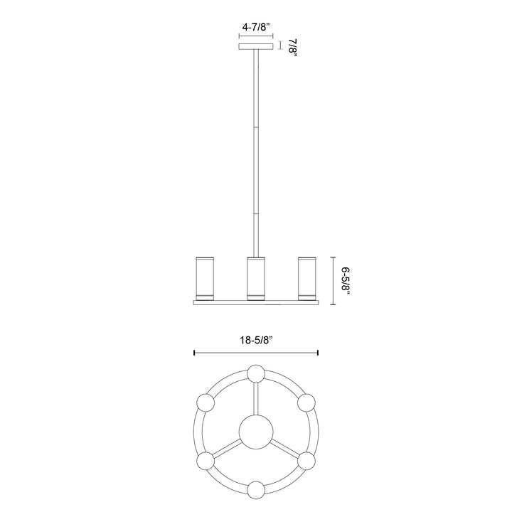 Revolve 19-in Chandelier