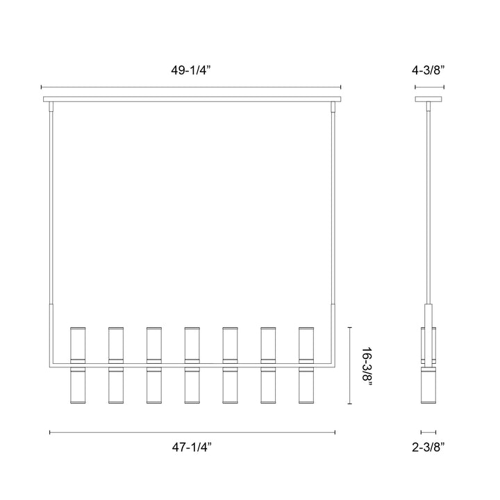 Revolve 47-in Linear Pendant