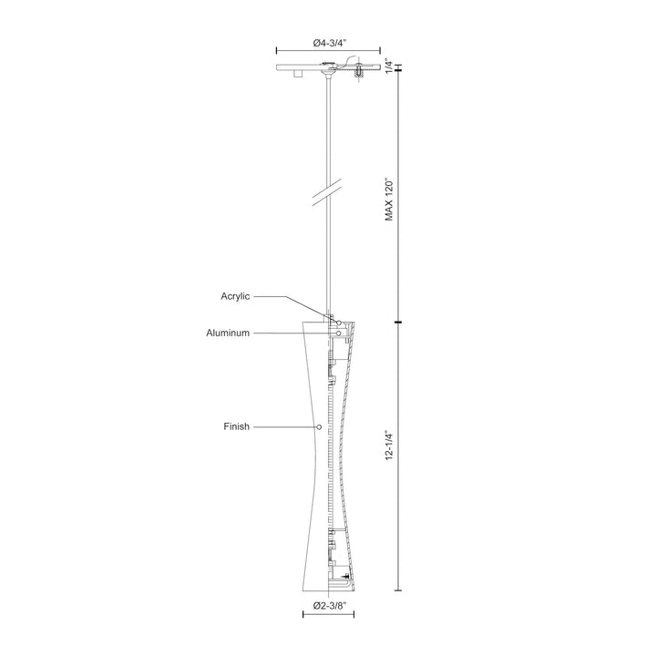 Robson 12-in Pendant