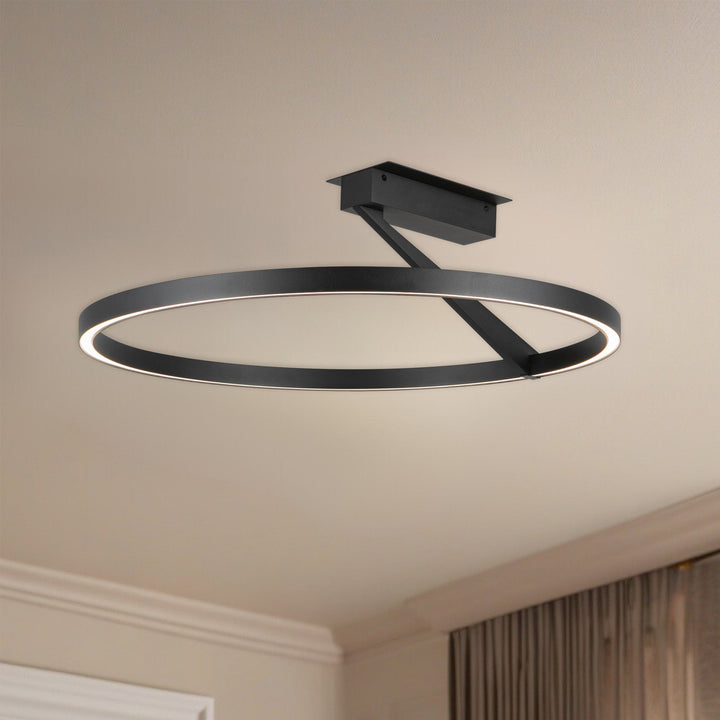 Roda 24-in Semi-Flush Mount