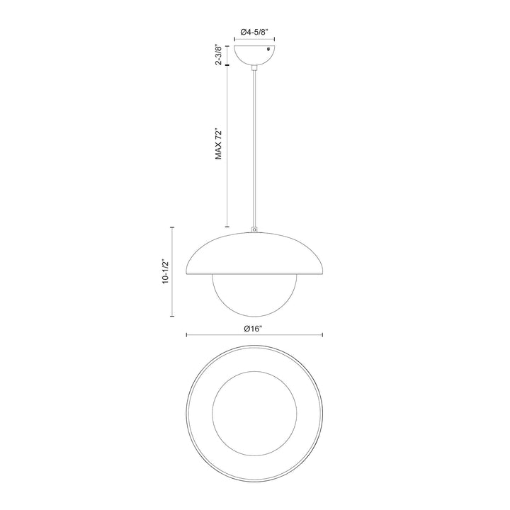 Rubio 16-in Pendant