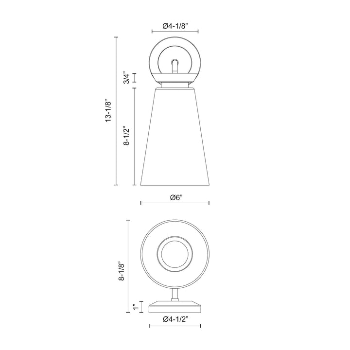 Salem 6-in Wall/Vanity Light