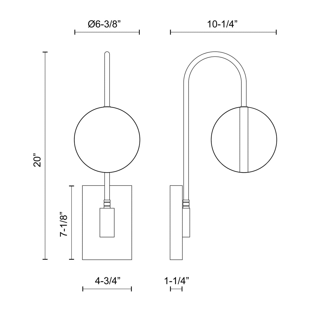 Tagliato 6-in Wall/Vanity Light