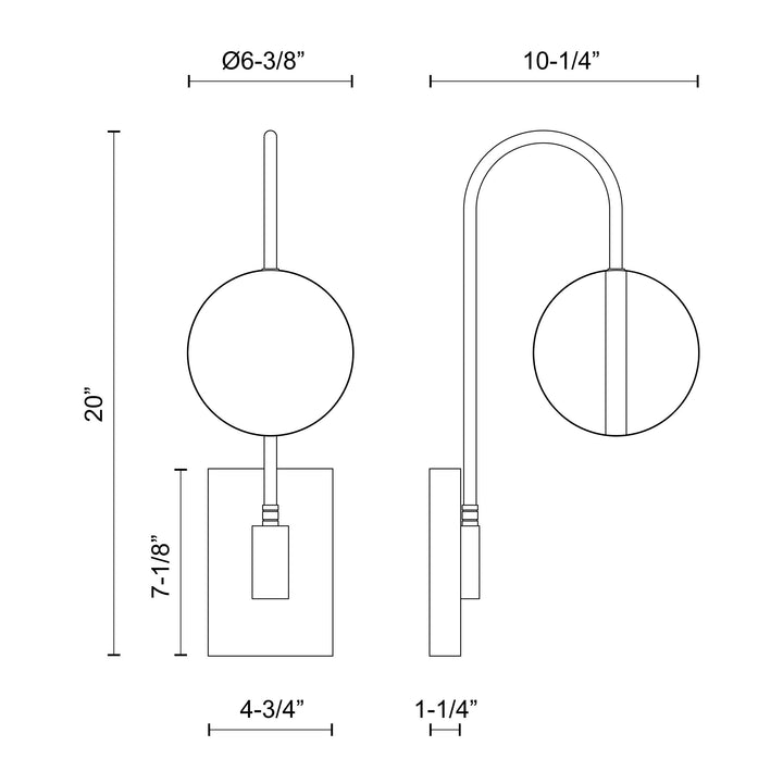 Tagliato 6-in Wall/Vanity Light