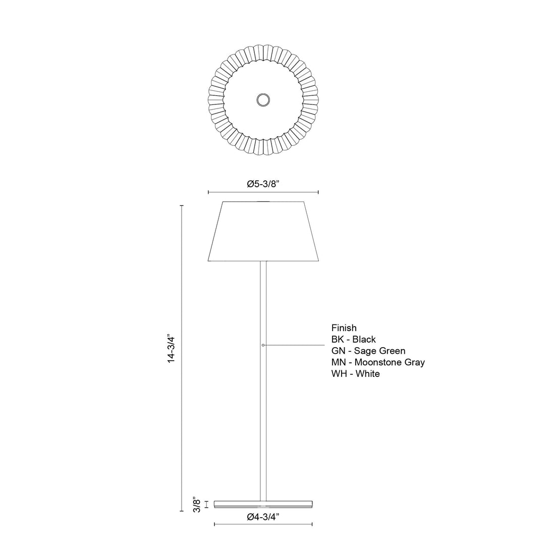 Dario 14-in Table Lamp