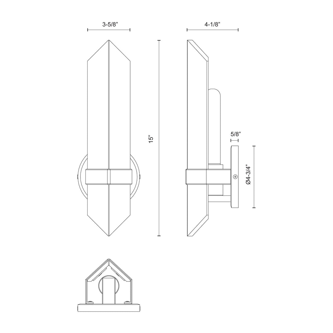 Valencia 5-in Wall/Vanity Light