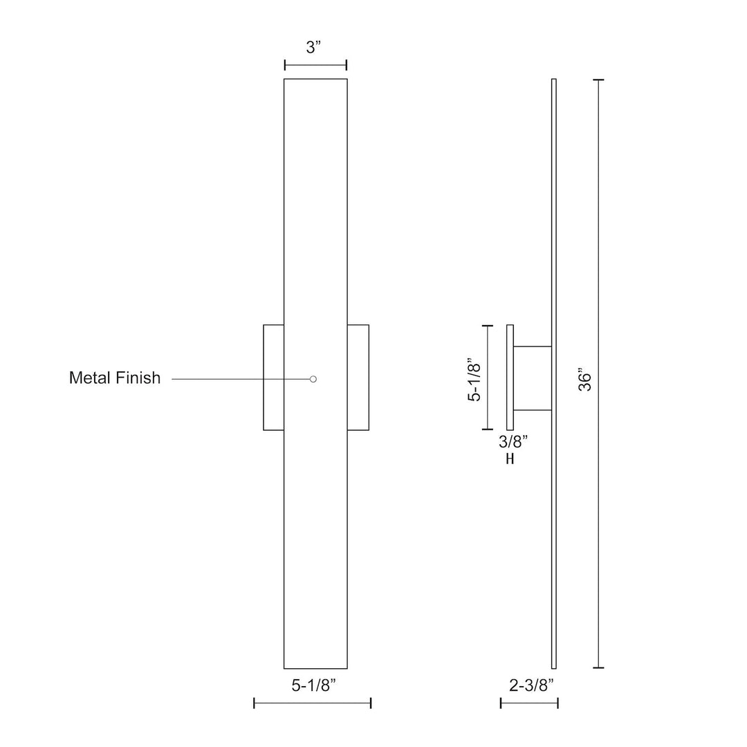 Vesta 36-in All-terior Wall Light