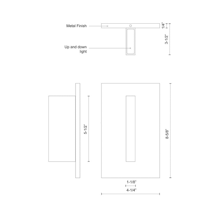 Vista 9-in Exterior Wall Sconce