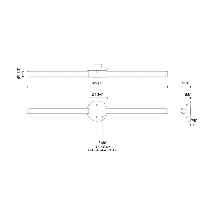 Akari 32-in Vanity Light