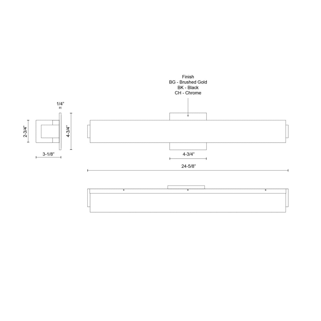 Latitude 25-in Vanity Light