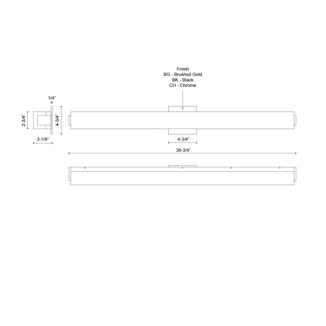 Latitude 37-in Vanity Light