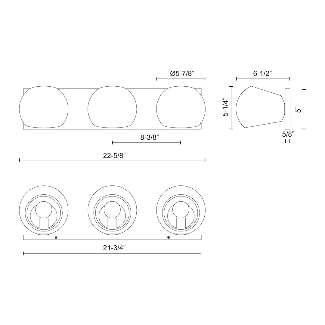 Willow 22-in Vanity Light