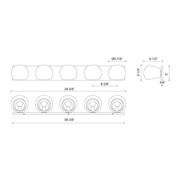 Willow 40-in Vanity Light