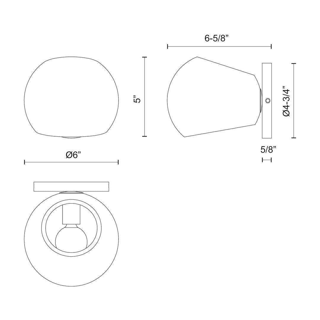 Willow 6-in Wall/Vanity Light