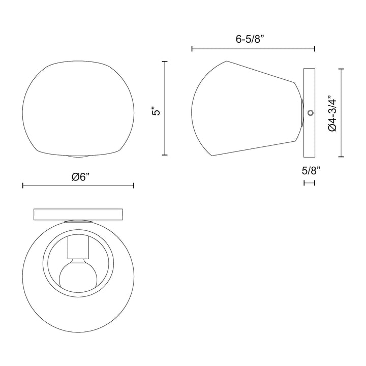 Willow 6-in Wall/Vanity Light