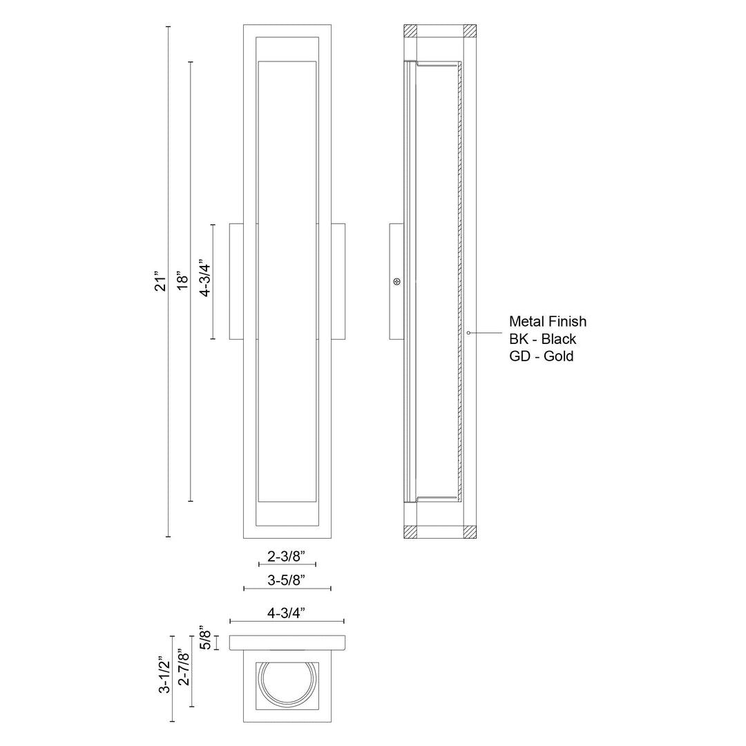 Lochwood 21-in Wall Sconce