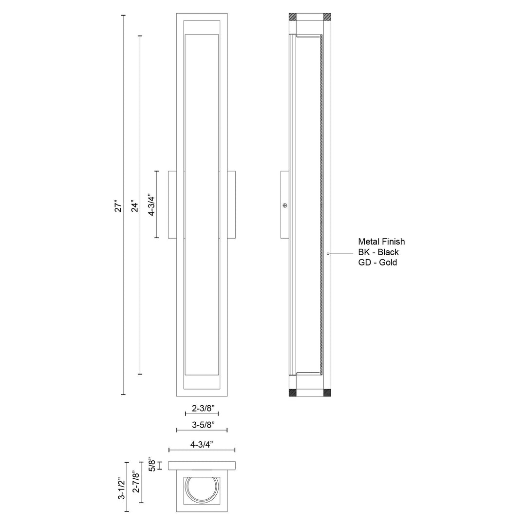 Lochwood 21-in Wall Sconce