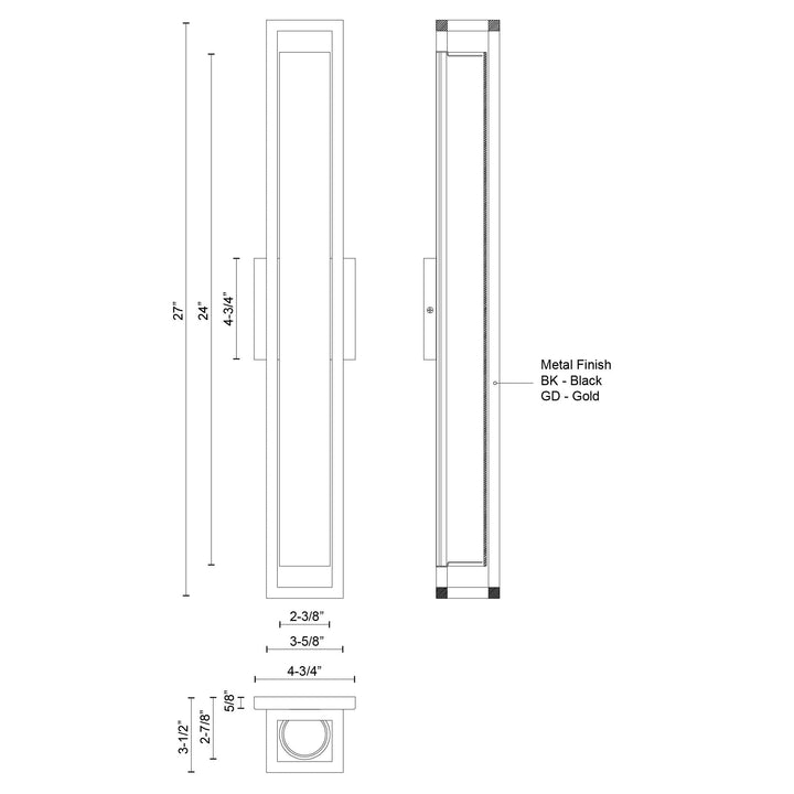 Lochwood 21-in Wall Sconce