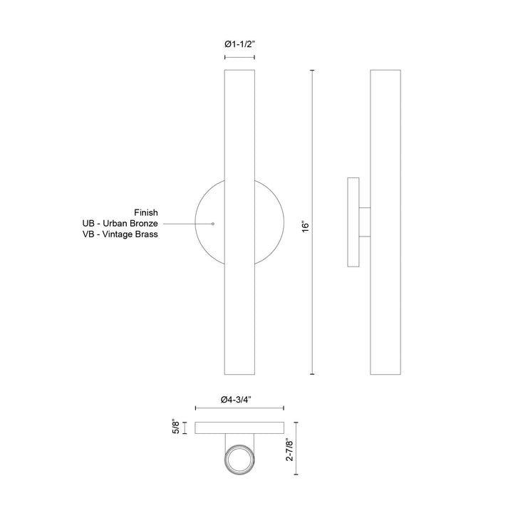 Mason 16-in Wall Sconce